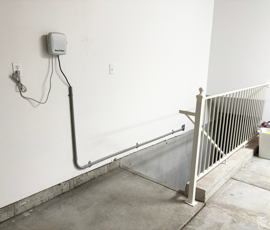 Detailed view of concrete flooring