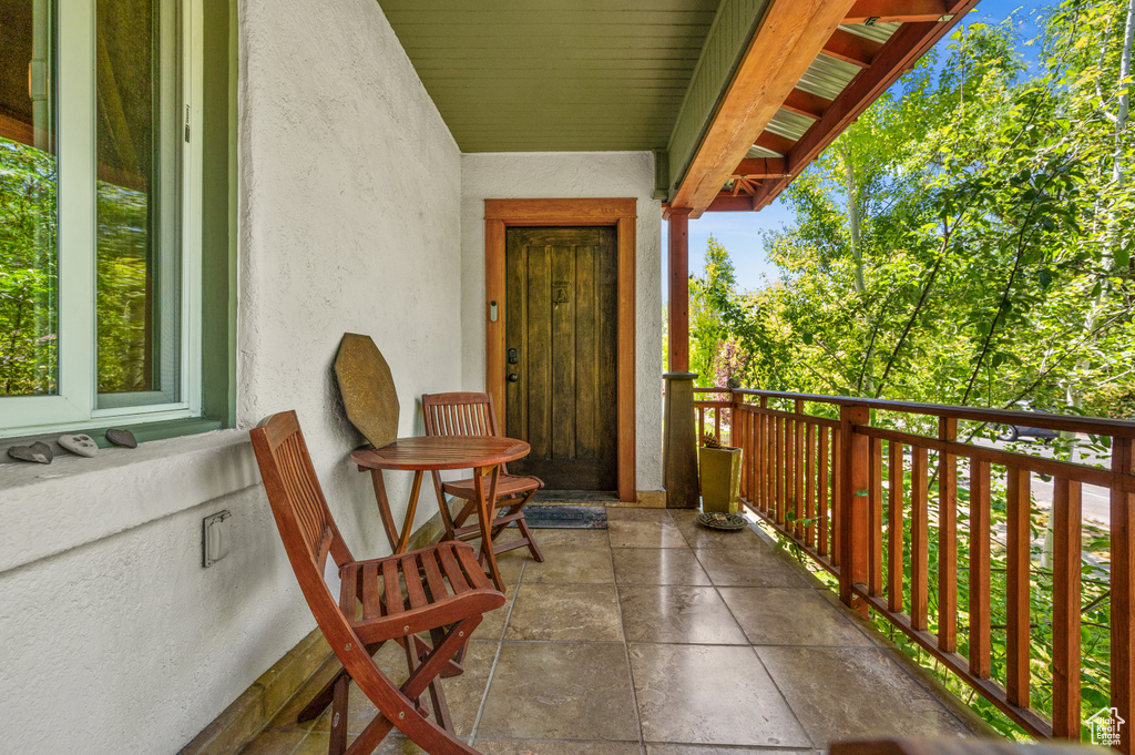 View of balcony