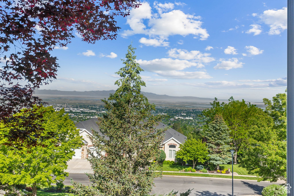 Water view featuring a mountainous background
