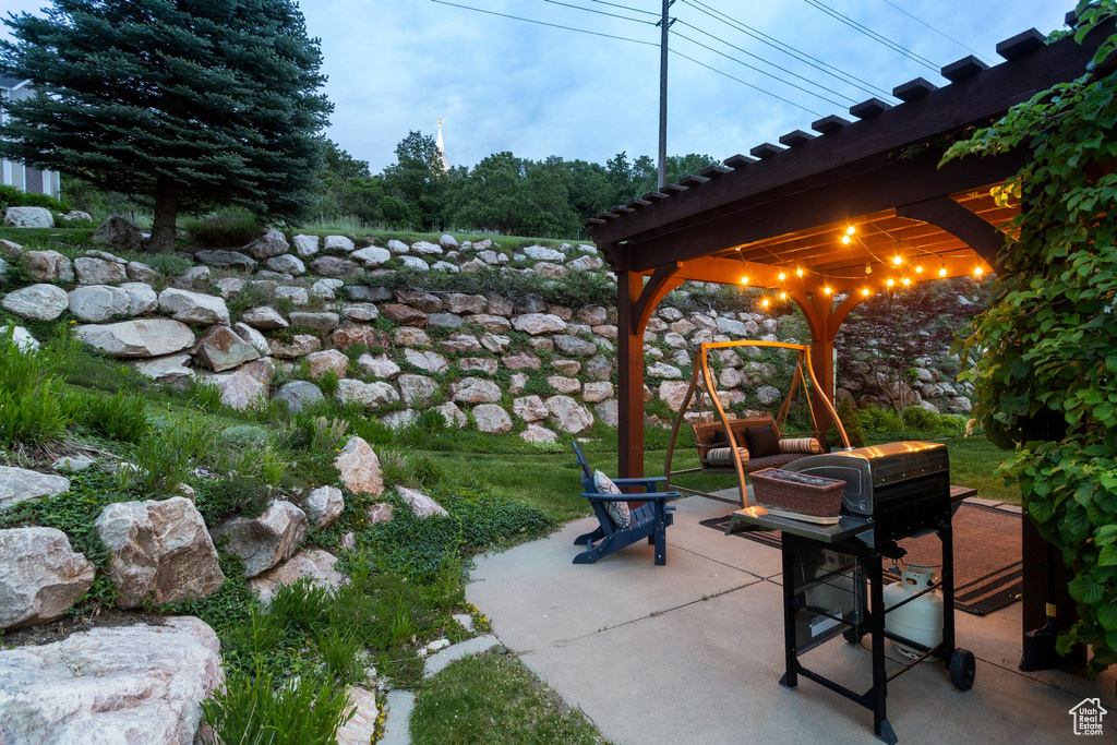 View of patio / terrace featuring grilling area