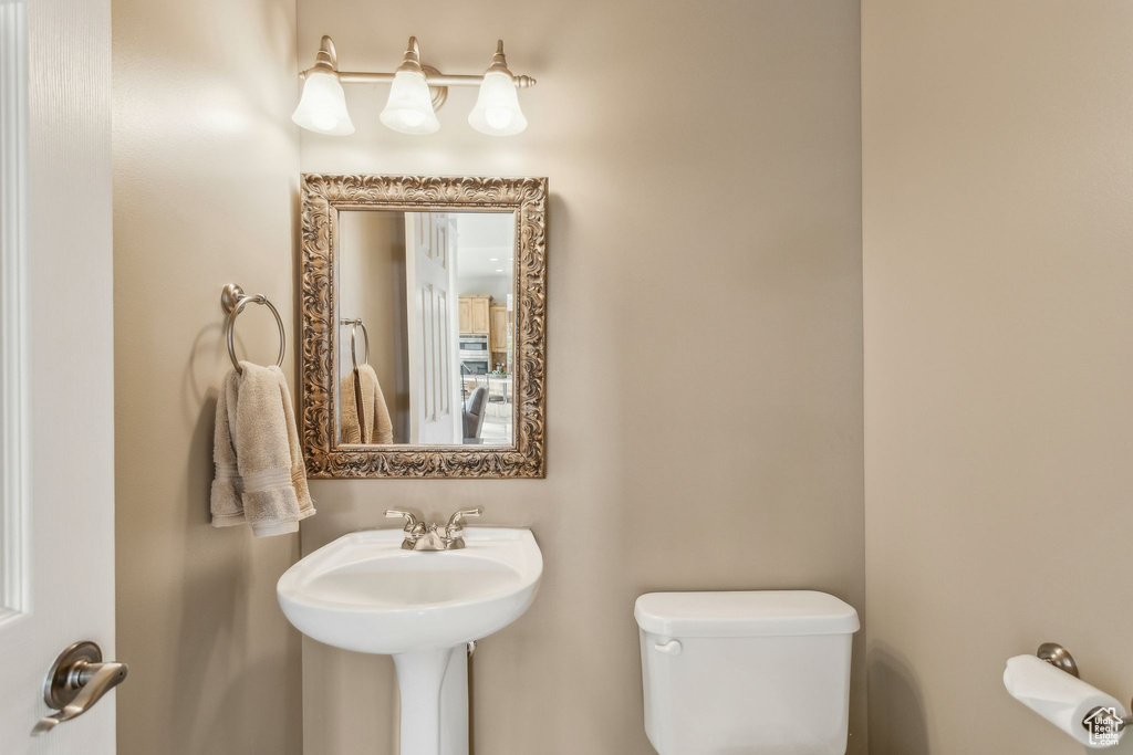 Half bath with toilet