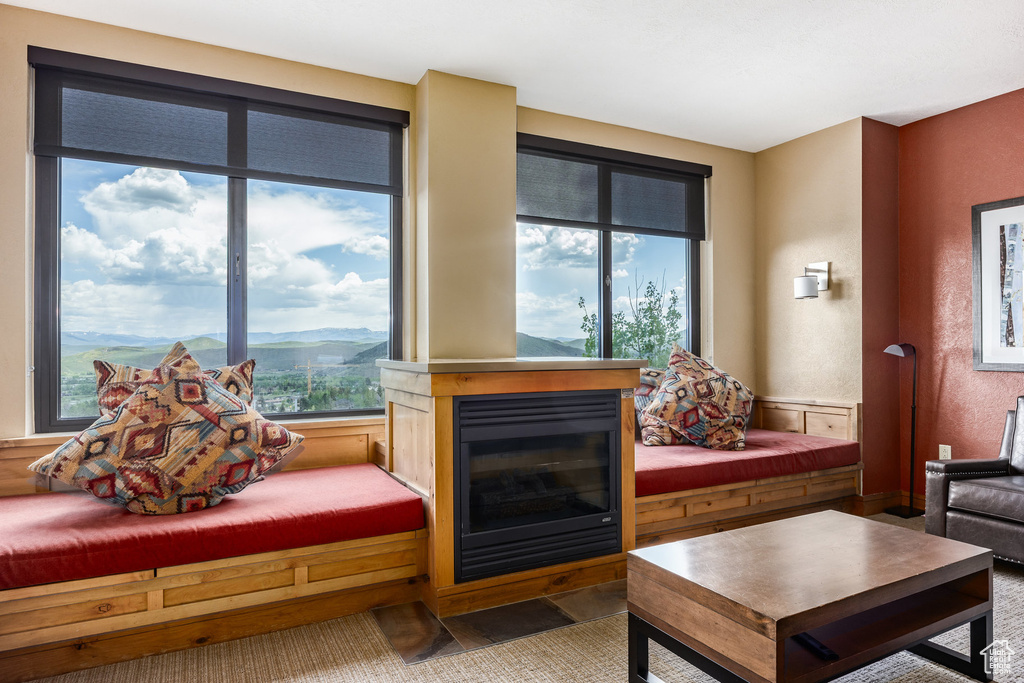 View of living area