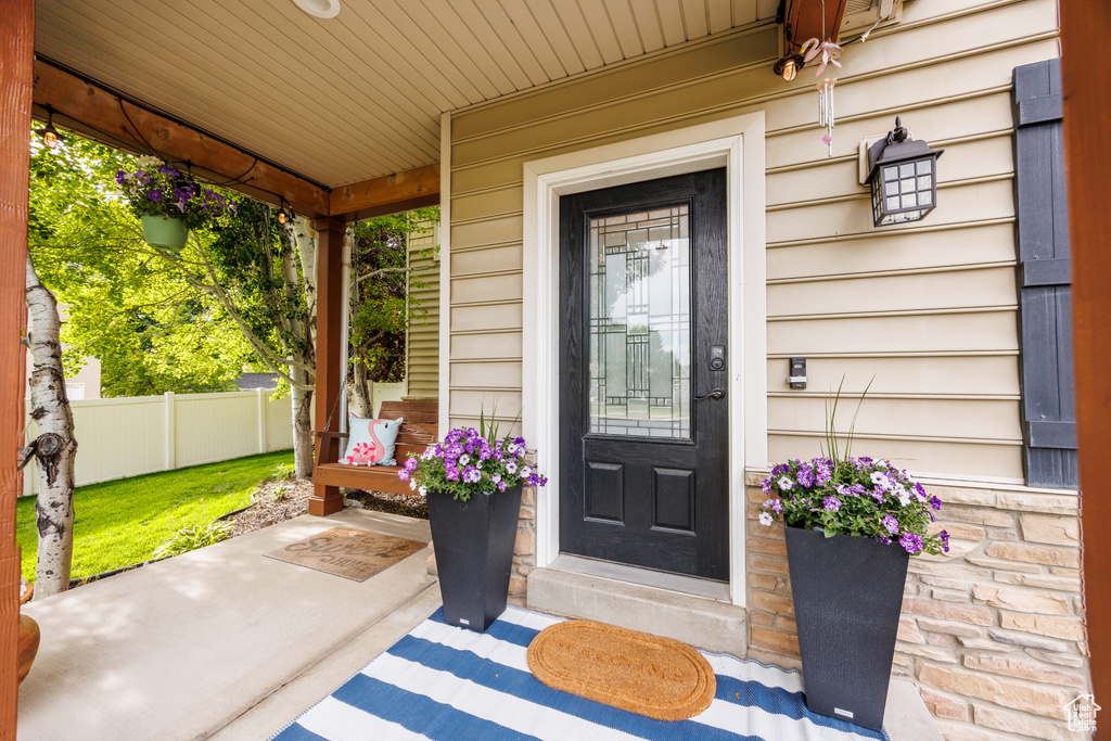 View of entrance to property