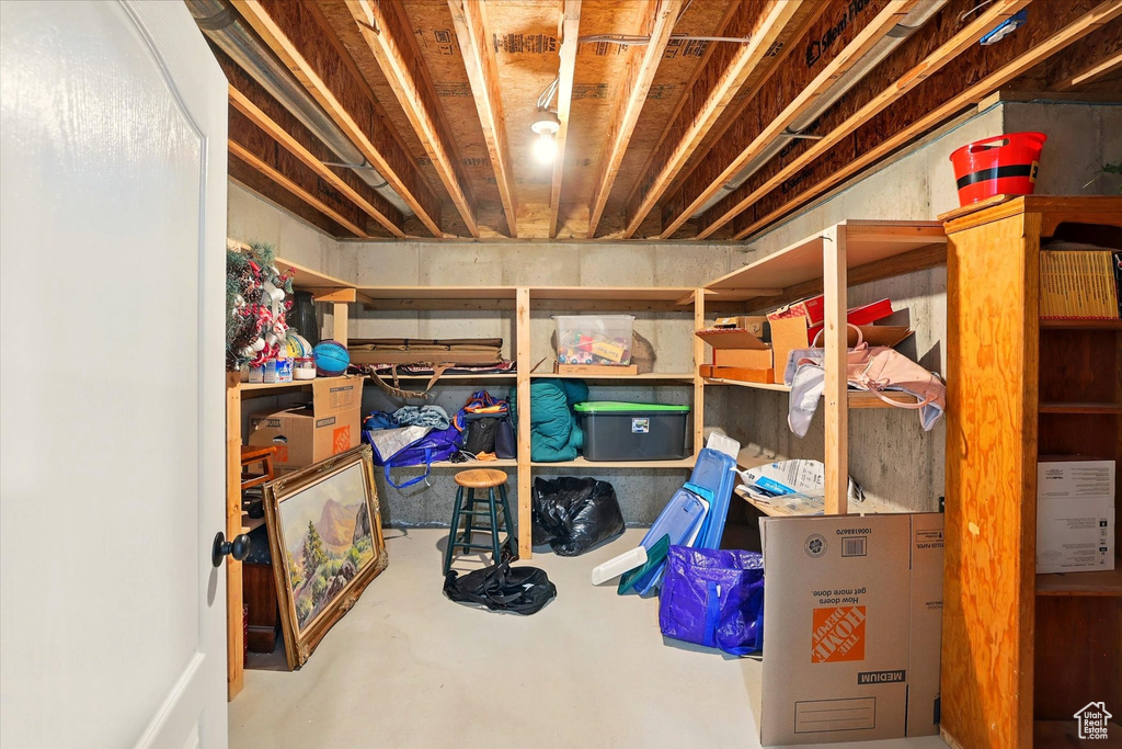 View of storage area
