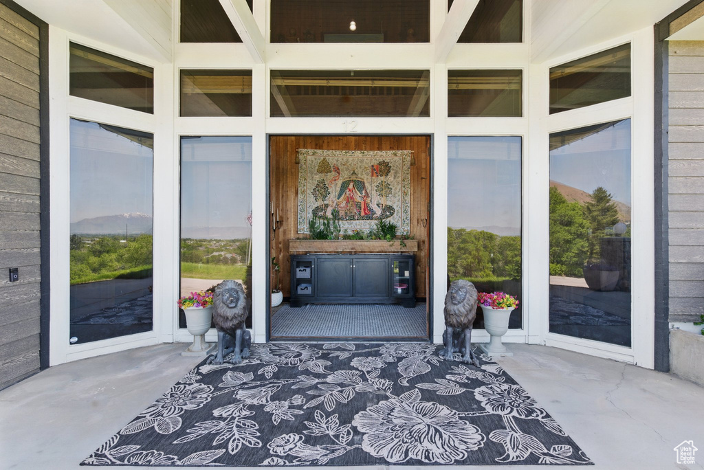 View of exterior entry