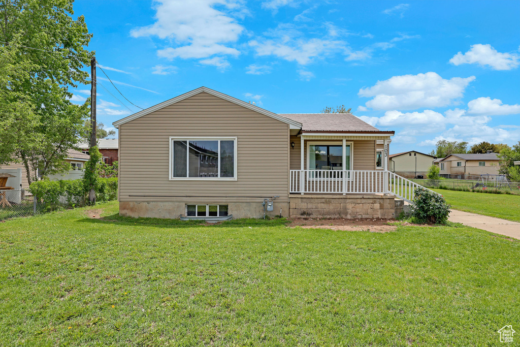 Bungalow-style home featuring covered porch