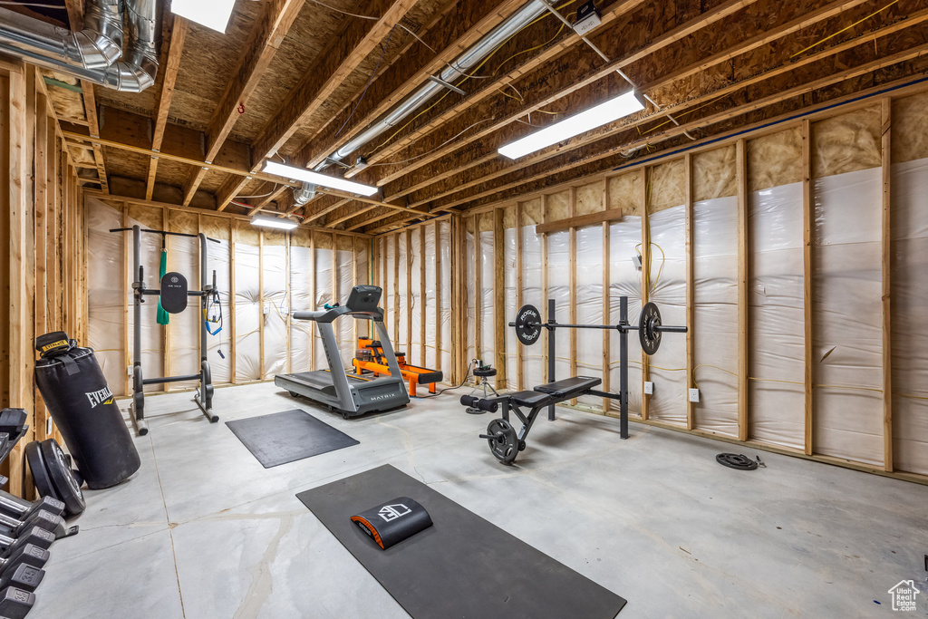 View of workout room