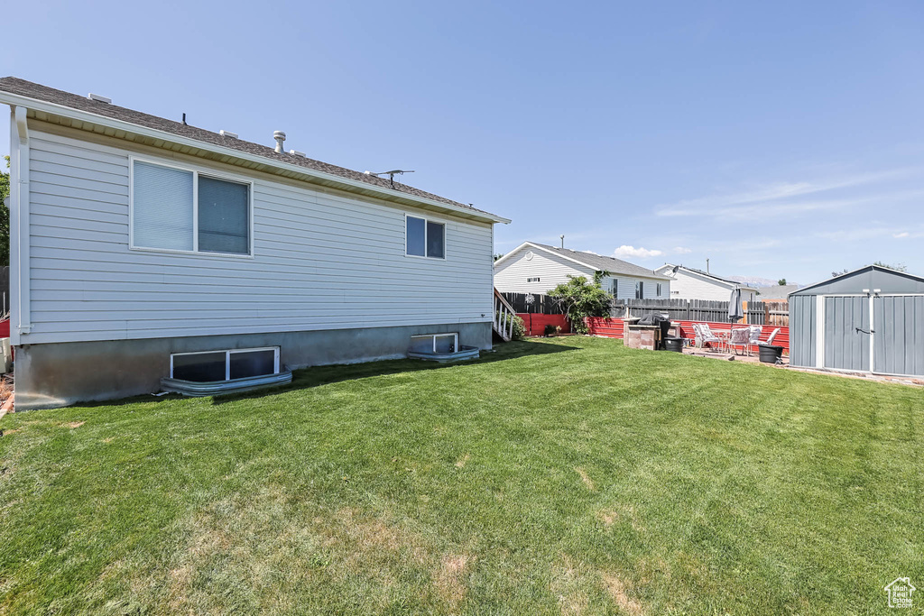 View of back of property