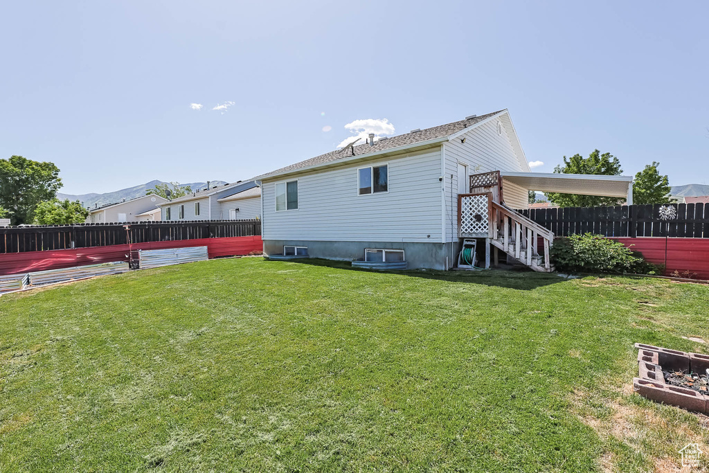 View of back of property
