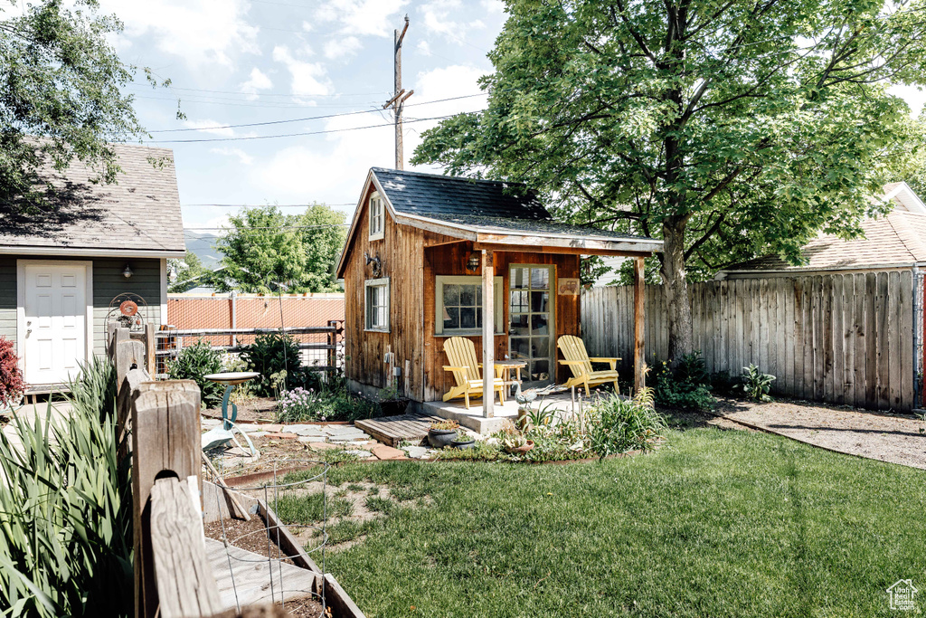 View of outbuilding