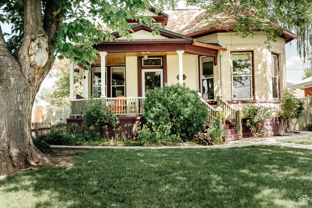 Victorian house with covered porch