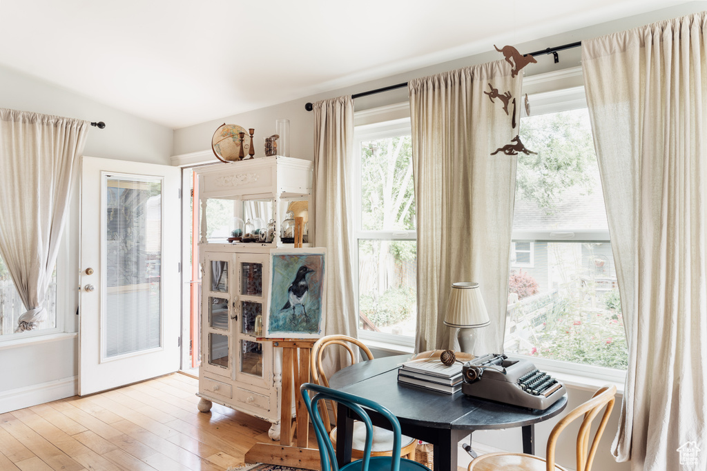 Dining room featuring hardwood / wood-style floors