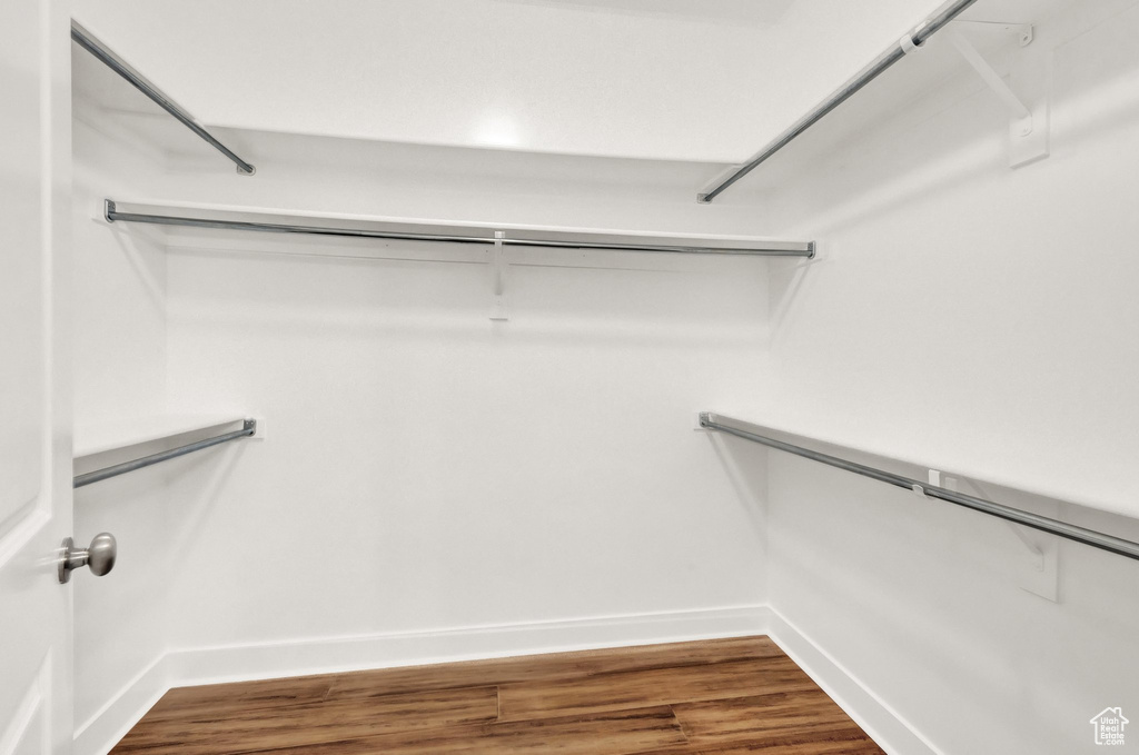 Spacious closet featuring wood finished floors