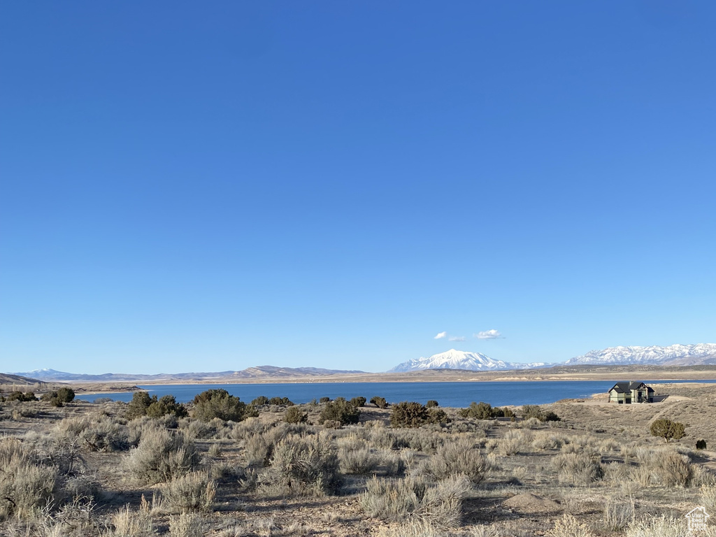 Water view with a mountain backdrop