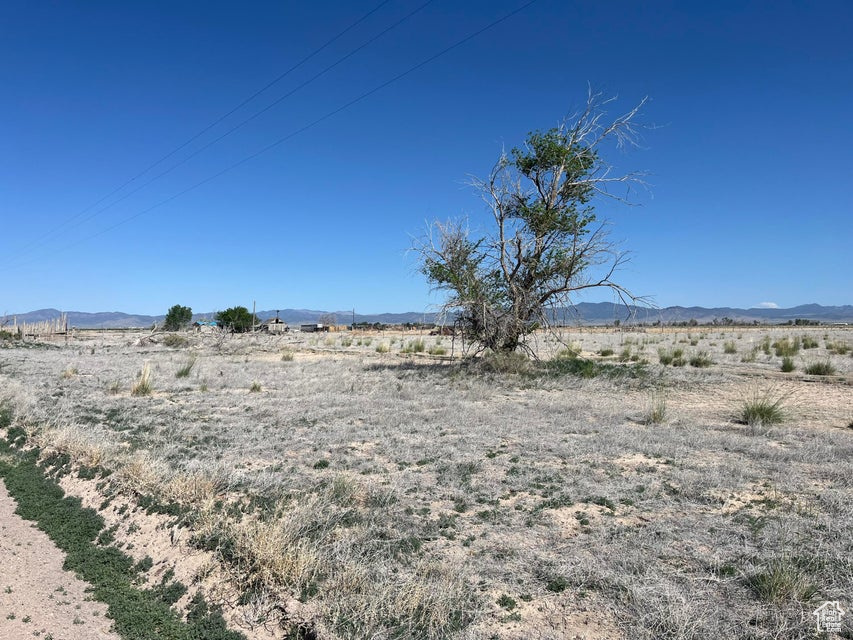 View of yard featuring a mountain view and a view of countryside