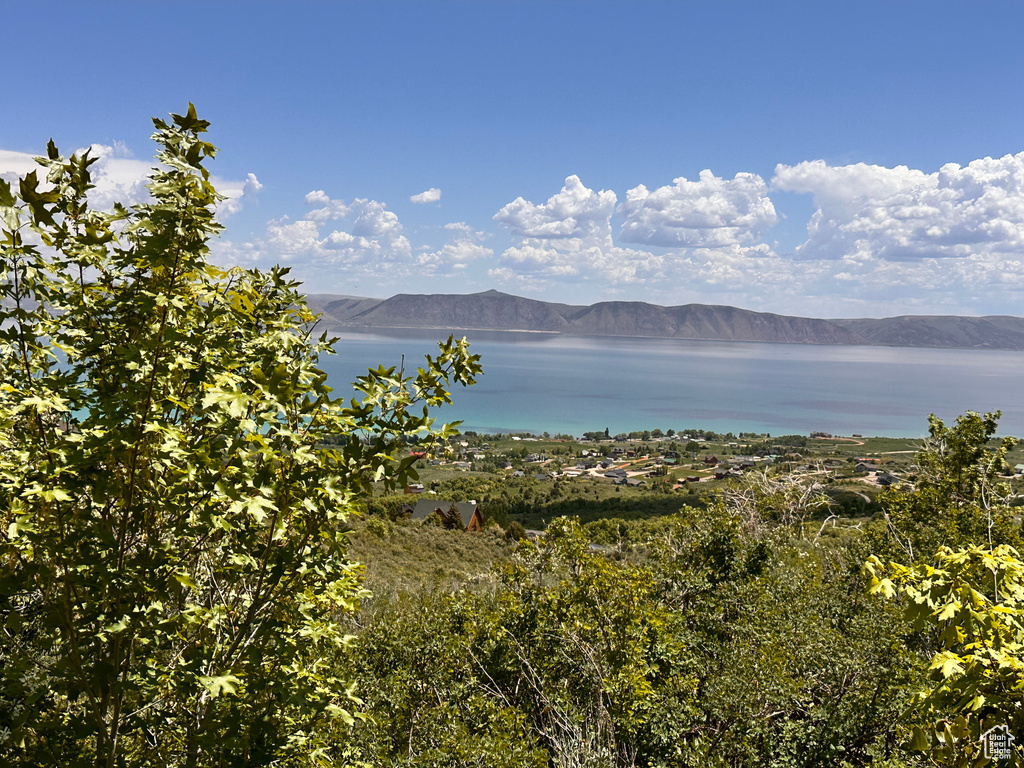 Water view with mountains