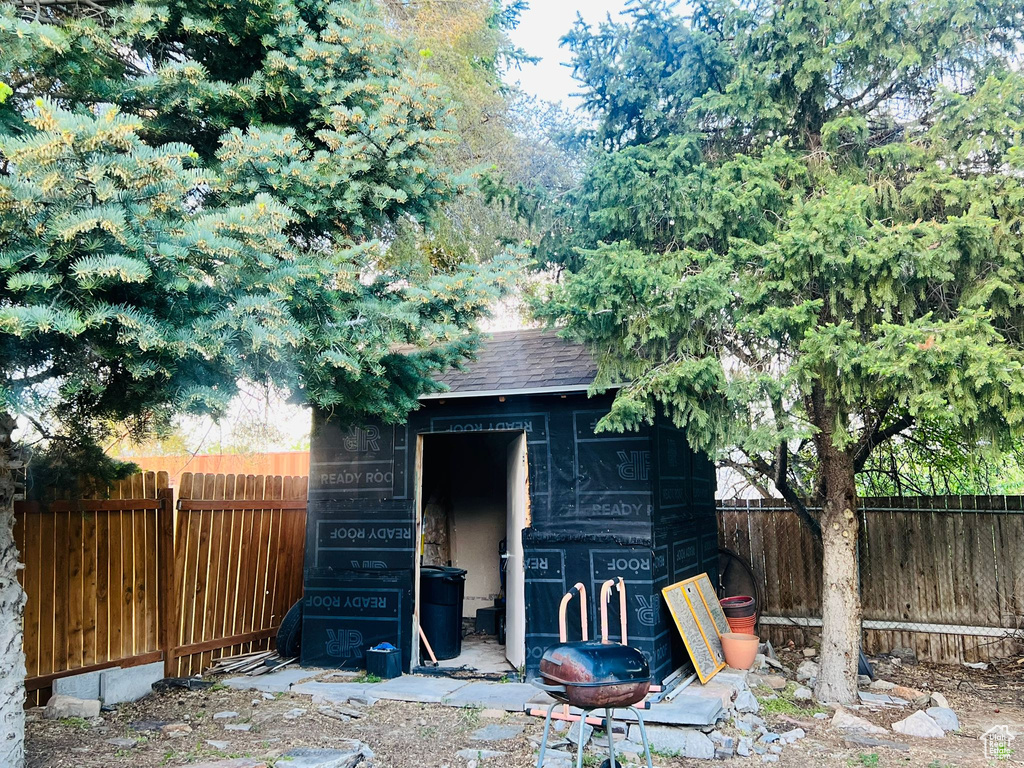View of outdoor structure