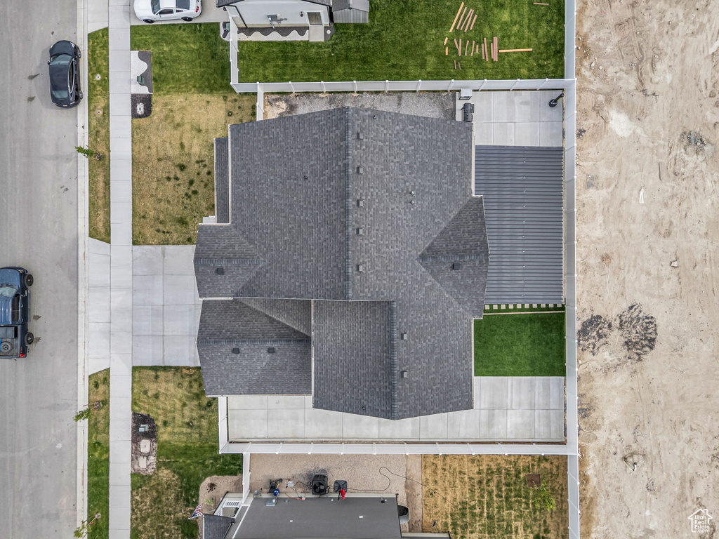 View from above of property
