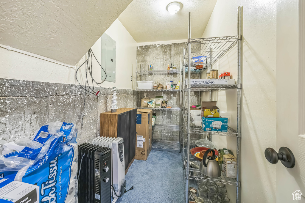 Storage with electric panel