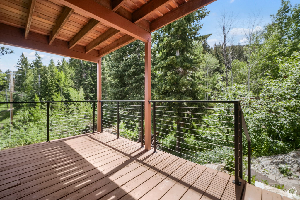 View of deck