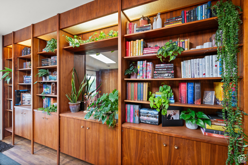Detailed view of wood finished floors