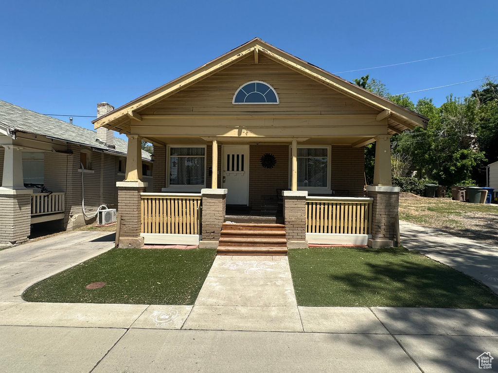 View of front of house with a porch