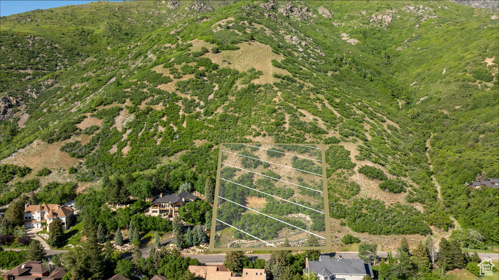 Bird\'s eye view of mountains