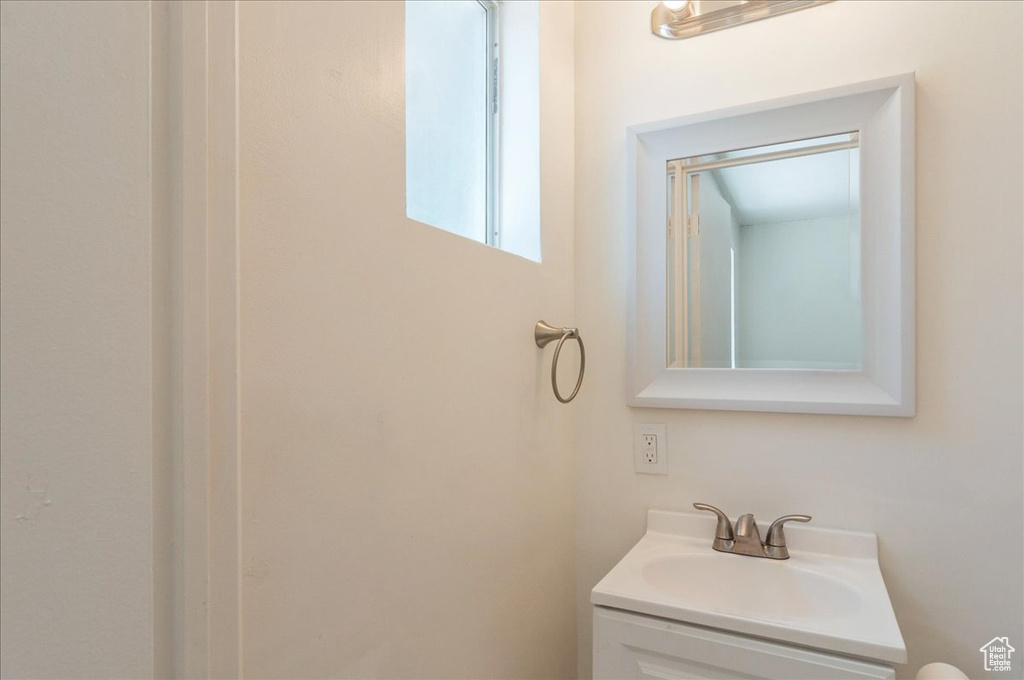 Bathroom featuring vanity