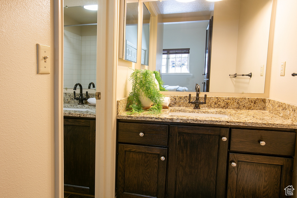 Bathroom featuring vanity