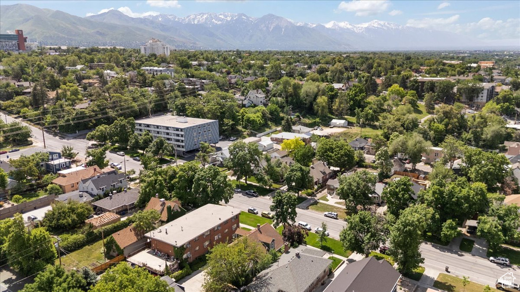 Drone / aerial view of mountains