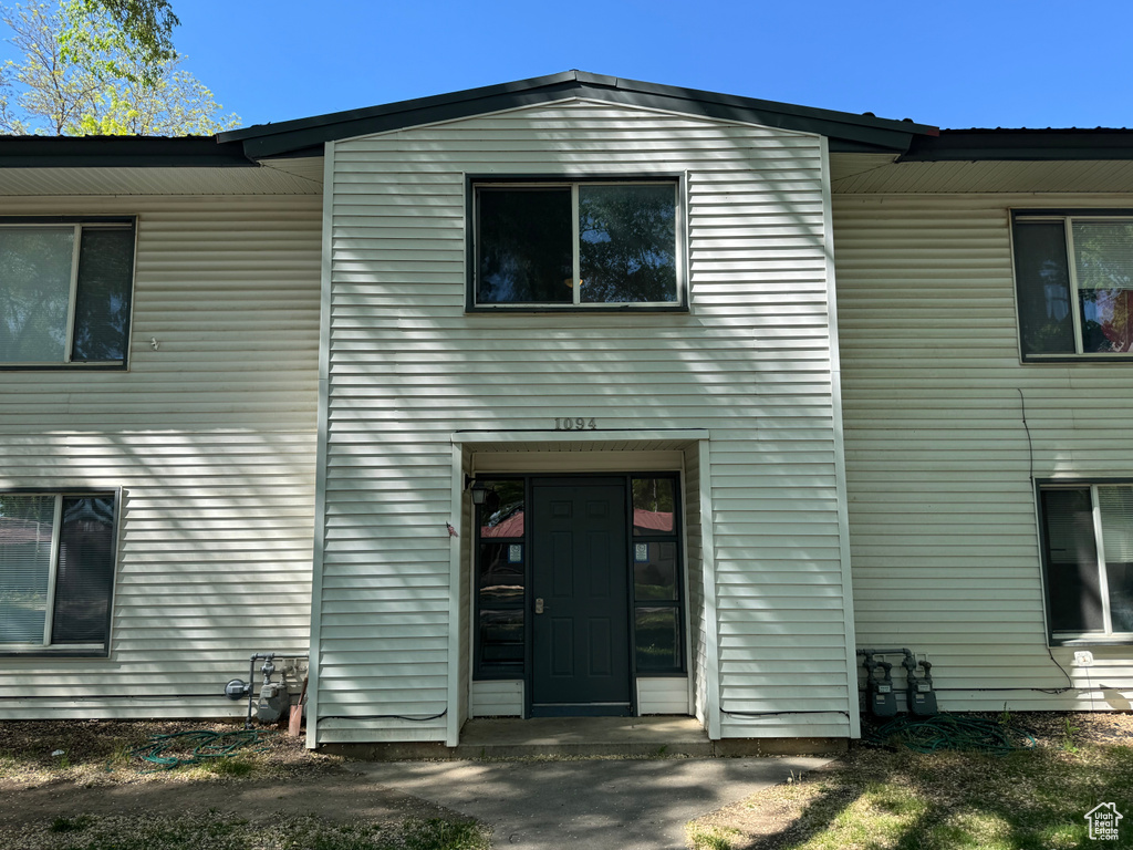 View of rear view of property