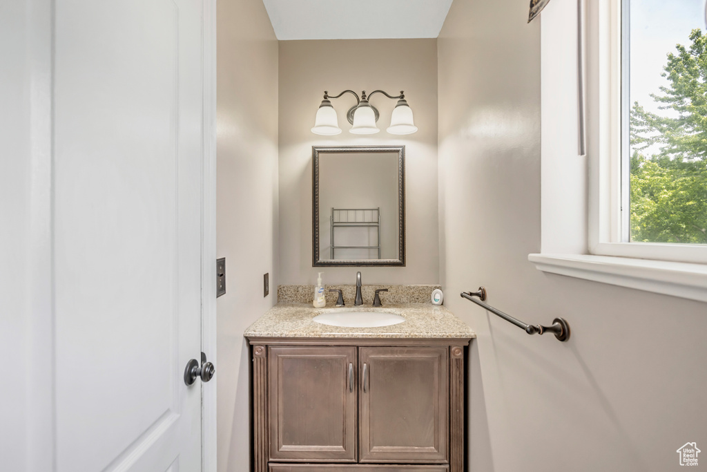 Bathroom featuring vanity