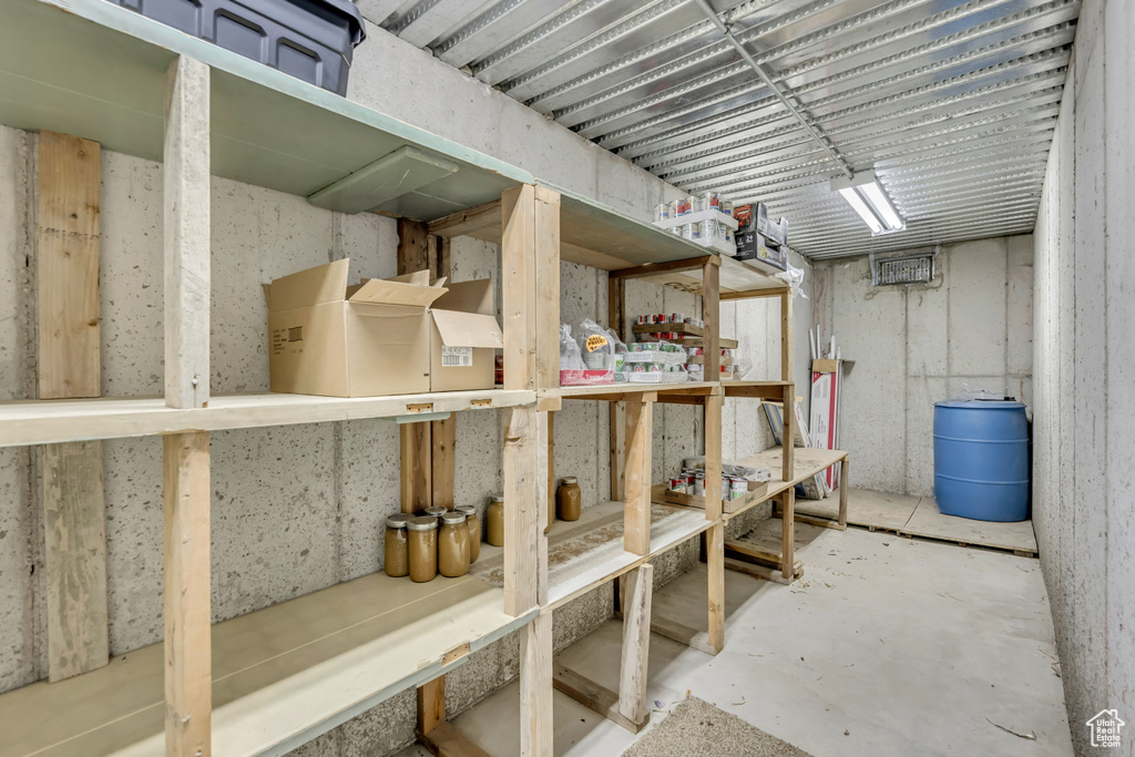 View of storage room