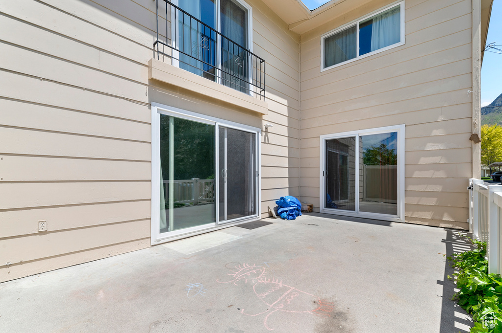 View of patio