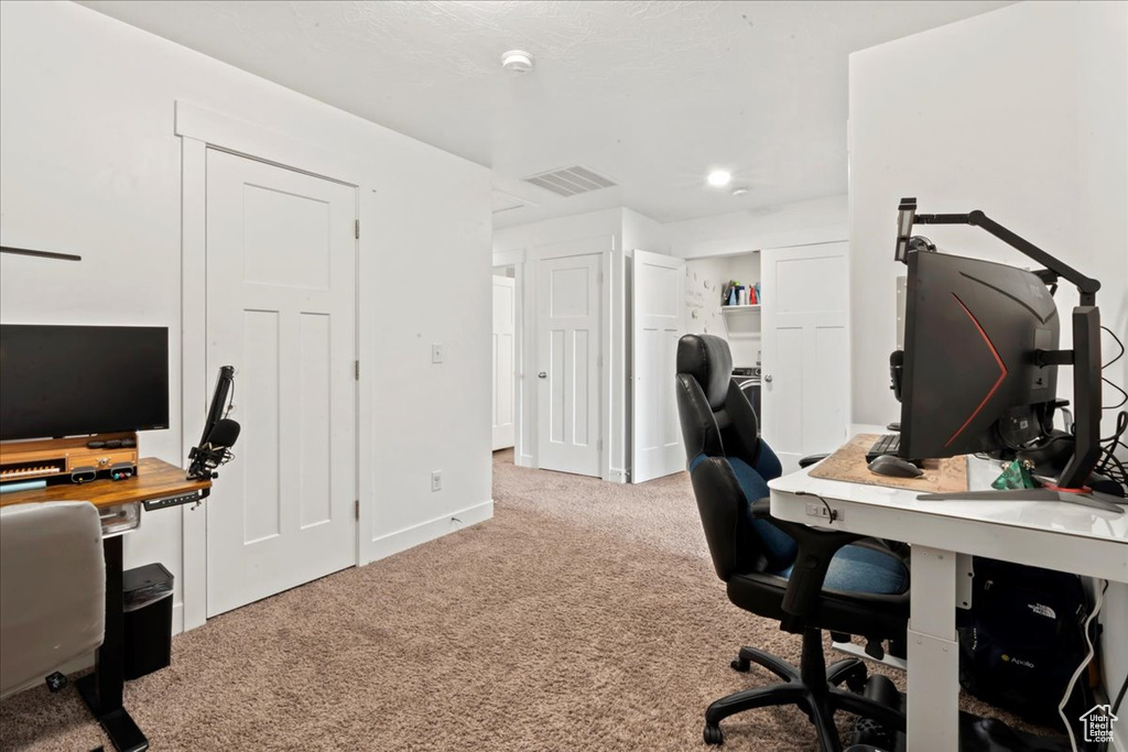 View of carpeted office