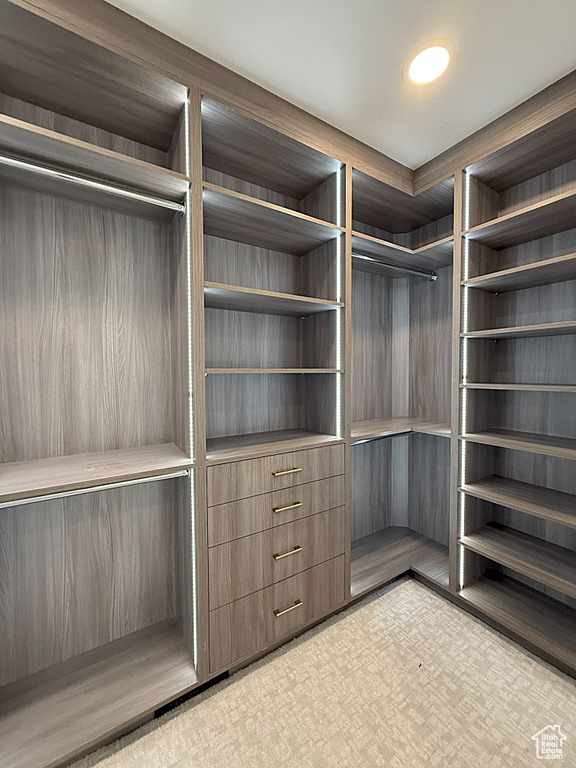 View of spacious closet
