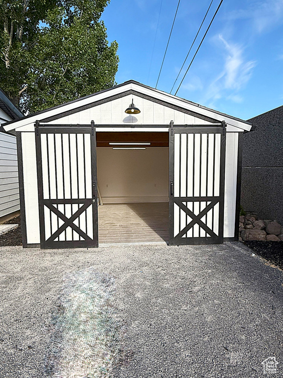 View of outbuilding