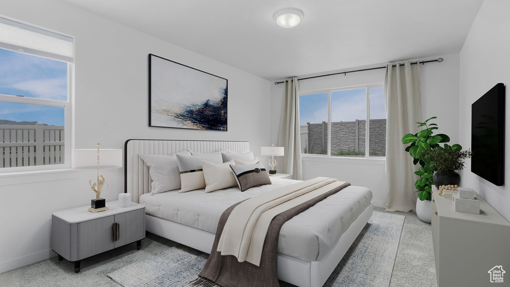 Bedroom featuring baseboards