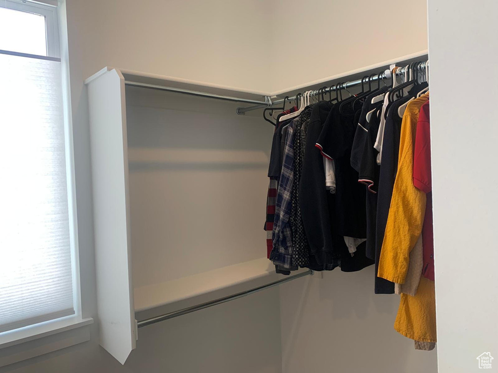 View of spacious closet