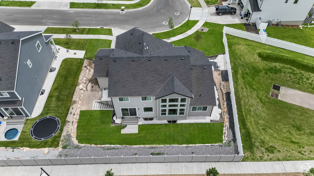 Aerial view of property and surrounding area