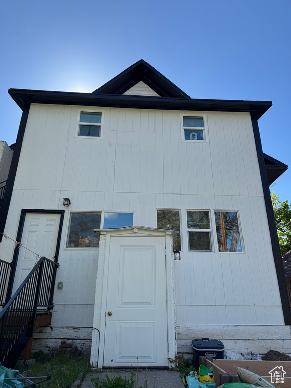 View of rear view of property