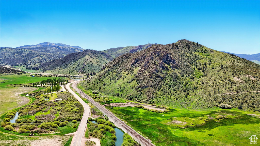 View of mountain background
