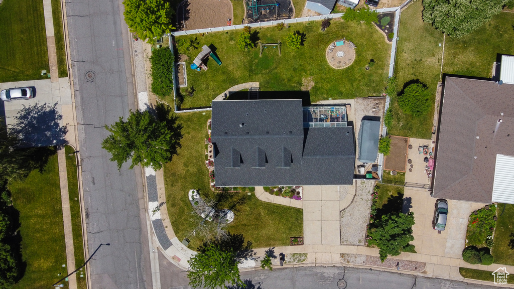 Aerial view of property's location