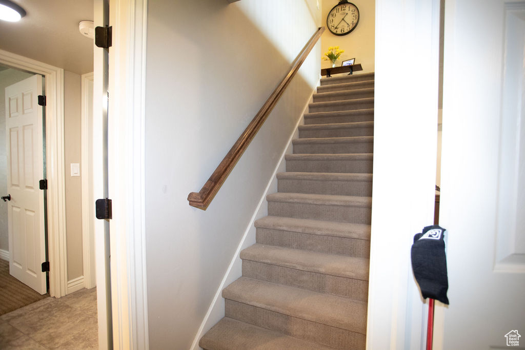 View of stairway