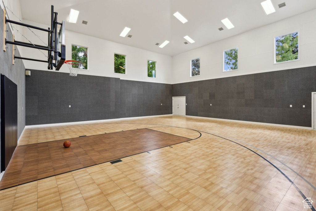 View of sport court featuring community basketball court