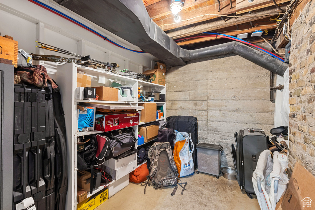 View of storage room