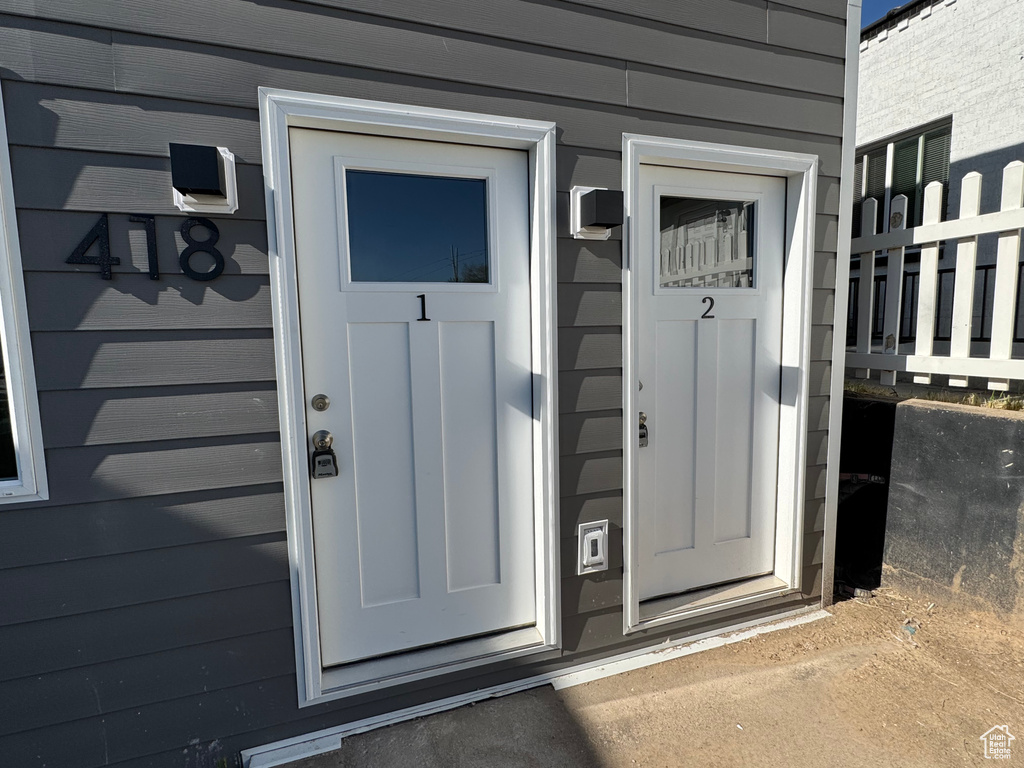 View of property entrance