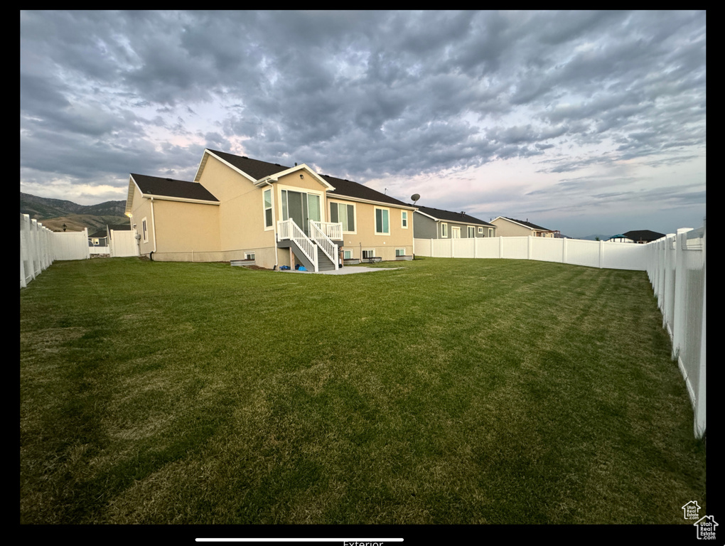 View of rear view of property