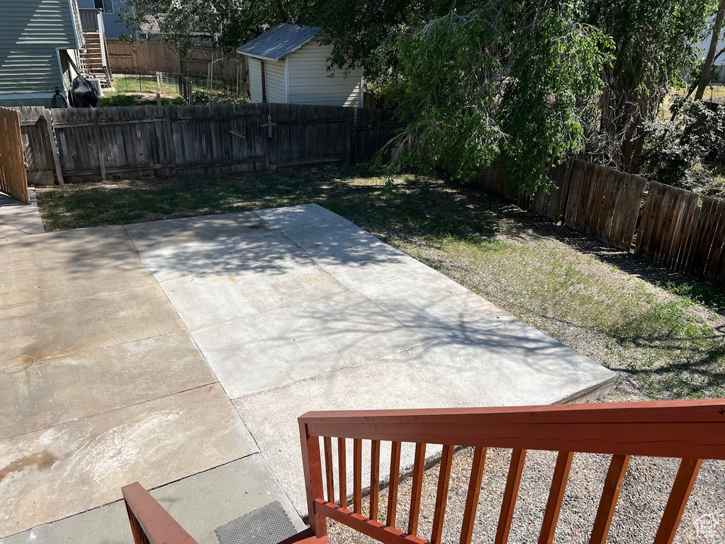 View of patio