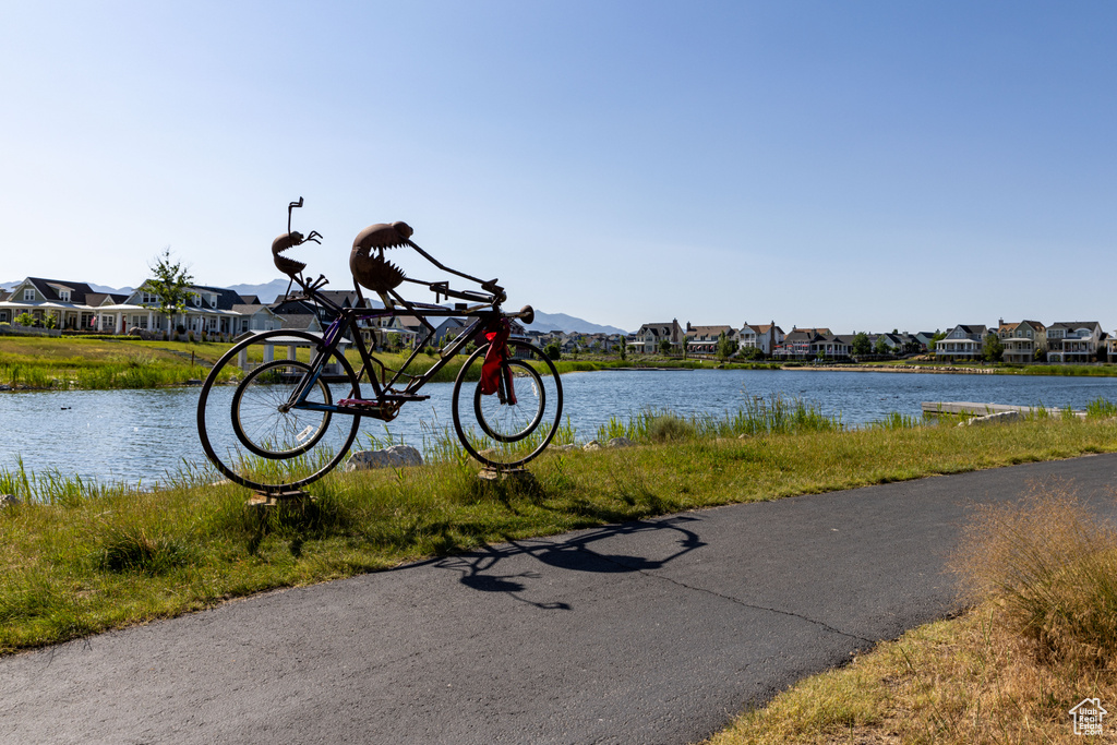 Water view featuring nearby suburban area